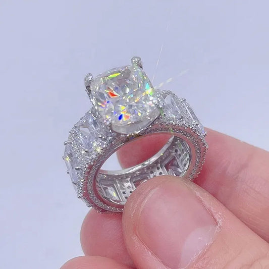 Radiant Cut Moissanite Engagement Ring